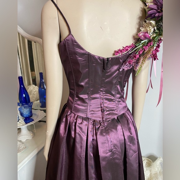 Vintage Gunne Sax Amethyst corset prom evening gown dress - Picture 6 of 9